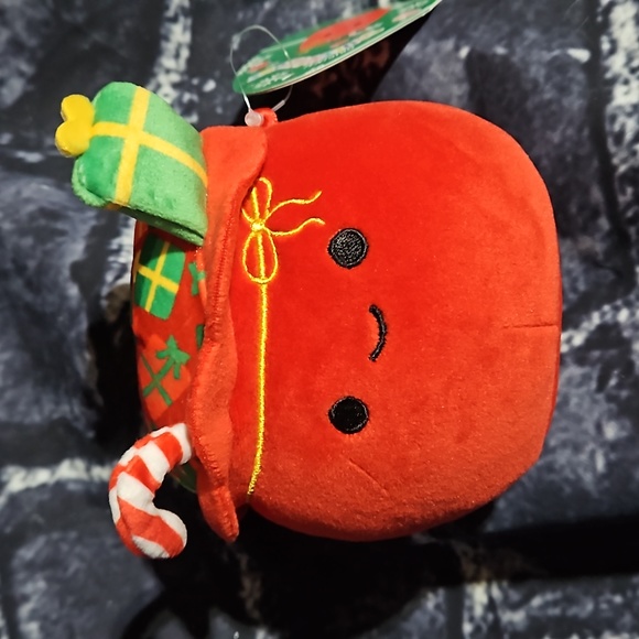 🎁 Original Squishmallows Holiday Lowell the Santa Gift Sack 4 in NWT - Picture 2 of 5